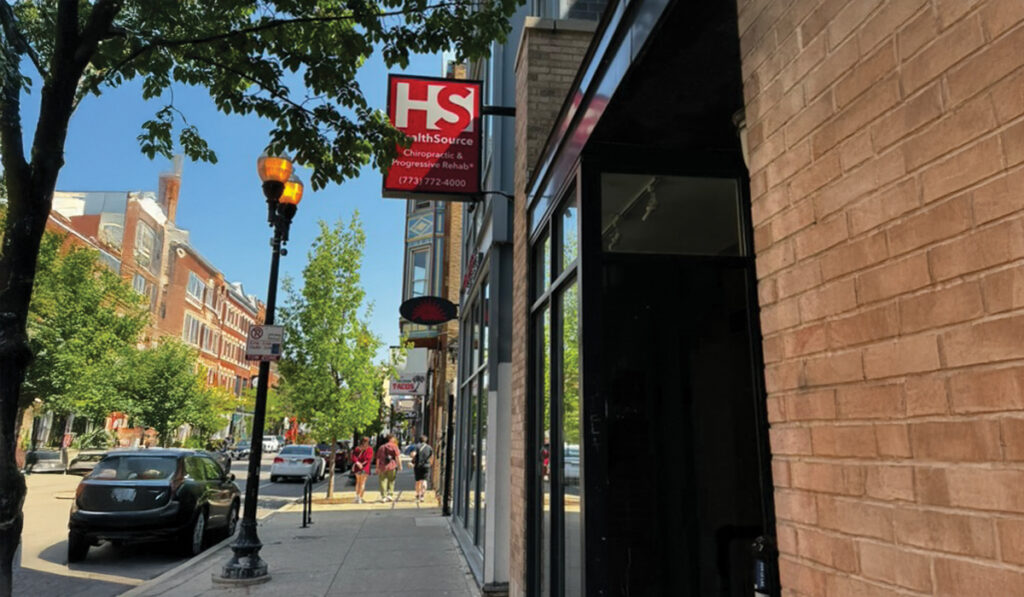 Exterior entrance at HealthSource of Chicago-Wicker Park