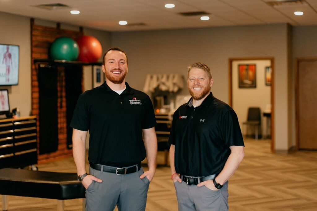 Dr. Justin Mckillip and Dr. Luke Holt, Doctors of Chiropractic at HealthSource of Brookings