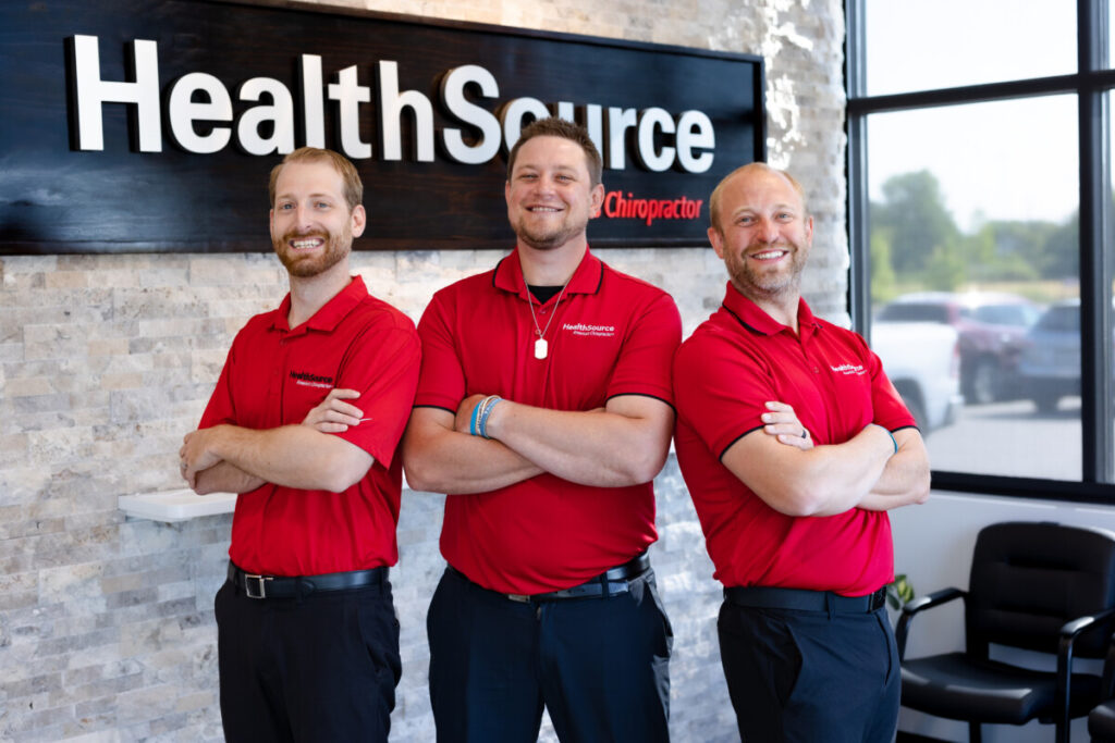 Dr. Andy Konz, Dr. Mike Wotschke and Dr. Tyler Riesgraf at HealthSource of Albertville.