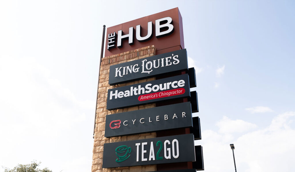 Monument Sign for HealthSource of Southwest Lubbock
